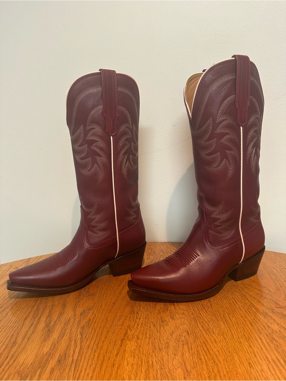 Tecovas—The Annie—Scarlett Leather Western Cowboy Boots - Picture 2 of 7